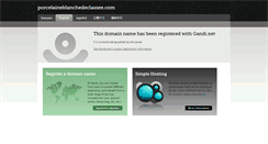 Desktop Screenshot of porcelaineblanchedeclassee.com